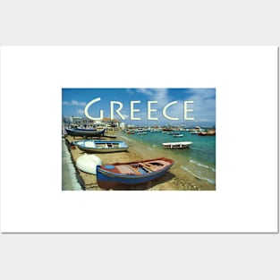 Mykonos Harbor, Mykonos, Greece Posters and Art